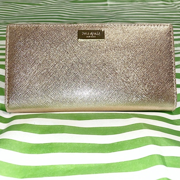 Kate Spade Laurel Way Stacy Wallet Rose Gold - Picture 2 of 5